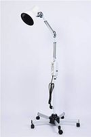 100W TDP Far Infrared Mineral Heat Lamp Therapy Acupuncture Light Floor Standing Type Adjustable Timer Setting Five Feet Base