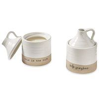 Mud Pie Stoneware Candle Sets (This Life)