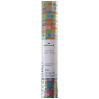 Color Dots Clear Wrapping Paper - 20 Square Feet - 8 Feet x 2.5 Feet