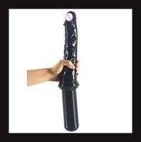Elastic Personal Training Expander for Trainer, Black 16.5inch Huge Dillo with Handle Vivikly Dilldo