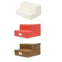 Novel 2 Steps Leather Pet Non-Slip Bottom Stairs and Ladder Cover Combination by Conwinart PU