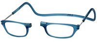 Clic Magnetic Reading Glasses in Frosted-Blue Jeans +1.50
