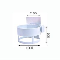 ETERLY Hair Dryer Holder Wall-Mounted Hair Dryer Straight Curling Rod Storage Hair Dryer Storage Hanging