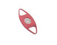 Orleans Group Plastic Double Blade Stainless Steel Cigar Cutter, 50 Ring Gauge, Red