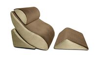 Avana Kind Bed Orthopedic Support Wedge Pillow Comfort System, 4-Piece-Set, Mocha/Sage