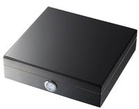 Visol Mordy Black Travel Humidor - Holds 10 Cigars