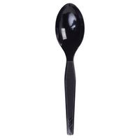 Dixie Plastic Tableware,Medium Weight,Teaspoons,100/BX,Black (TM507)