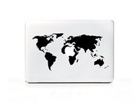 DecalGalleria - Earth World Map Travel Decal Sticker for MacBook, MacBook Pro and MacBook Air 11, 12, 13, 15, 17 inch