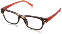 Peepers by PeeperSpecs unisex-adult Style One Rectangular Reading Glasses, Tortoise/Red, 46 mm, +1.75