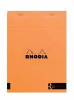 Quo Vadis Rhodia 162011 Bloc No 16 Stapled Notepads Lined 6" x 8 1/4" (Orange)