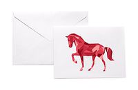 Polygonal Horse Stationery Note Card Set