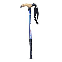 Gigamax(TM) Ultralight Walking Stick for Elderly Adjustable Old Man Trekking,Hiking Pole 1 Piece [ Blue ]