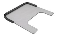 3/8 Inch Poly Wheelchair Tray, Rubber Rim
