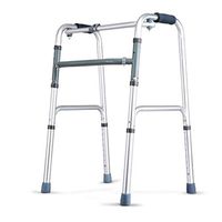 Disabled Walker Height Adjustable Indoor Outdoor Light Portable Adult Elderly Walker, Suitable for Hospital Nursing Home and Home,A