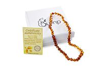 Bump Baltic Amber Necklace: Polished Raw Amber Necklace for Pain Relief