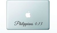 MacBook Philippians 413 Bible Verse Decal Sticker pro air 11 13 15 17