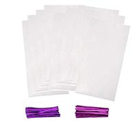 P-SOTER 4 x 6-inch 200Pcs Small Clear Flat Cello Cellophane Treat Bags for Party Cookies Pastry