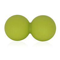 ValueHall Double Massage Ball，Silicone Stress Ball Lacrosse Ball, Yoga Peanut Ball for Muscle Relax, Deep Tissue Massage Tool for Back,Foot,Neck V7046 (Green)
