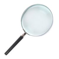 Oversized Handheld Magnifier 10X Super High Clarity 110Mm Glass Lens Magnifying Reading Books Newspapers Maps Coins Jewellery