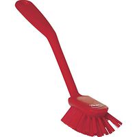 Vikan 42374 Fine Sweep Dish Brush, Polypropylene, Polyester Bristle, 10-1/2", Red