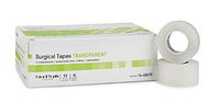Medical Tapes. Case of 120 Silicone Surgical Tapes 1" x 5.5 yds. Non-sterile Transparent Tapes for dressings and Medical Devices. Reliable Securement & Gentle wear. Hypoallergenic, Latex-Free.