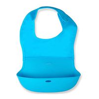 Waterproof Adult Bibs with Pocket Silicone Washable Clothing Protector Reusable Apron Mealtime Crumb Catcher
