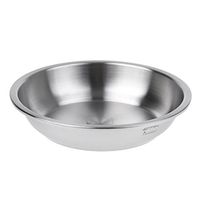 Durable 304 Stainless Steel Round Thick Deep Plate Dish Outdoor Camping Picnic Food Fruit Dessert Tableware Utensils 160-240mm/6"-9" - Silver, 180mm