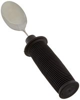 Sammons Preston Sure Hand Bendable Tablespoon 8.375" Long, Stainless Steel Flatware Bends to Any Angle for Customized Eating, Comfortable Built-Up Handle Grip Spoon, Non-Slip Grip, Adaptive Utensil