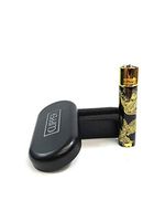 CLIPPER Full Metal Pipe Lighter Black with Silver, Gold Dragons with CASE