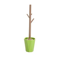 Kylin Express Soft/Dense Brush Toilet Brush Creative Bowl Brush with Holder,Green