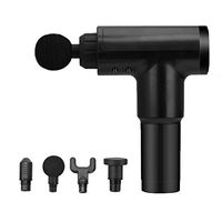 Massage Gun, Deep Tissue Percussion Muscle Massager for Pain Relief, Handheld Electric Body Massager Sports Drill Portable Super Quiet Brushless Motor (4 Massage Head)