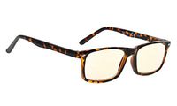 Computer Reading Glasses Readers-Clear Lens,UV Protection for Women Men（Tortoise,+4.00)