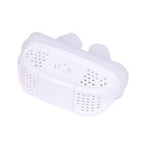 HJuyYuah Electric Fan 2 in 1 Anti Stop Snoring Snore Silicone Snore Stopper Sleep Device White