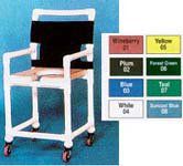 Innovative Medical Shower Chair Open Front Dlx Grayseat Suncast Blue Back 17" - Model sc717g