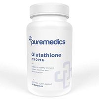 PUREMEDICS Reduced Glutathione Supplement - Gluthatione Supplement for Immune Support and Detoxification - Recommended by Doctors - 3rd Party Lab Certified - Hypoallergenic - Vegan - 60 Capsules