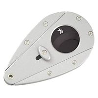 Xikar Xi1 Cigar Cutter, 440C Stainless Steel Blades with Rockwell HRC 57 Rating, 54 to 60 Ring Gauge, Double Guillotine Action, Silver