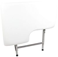 CSI Bathware SEA-SD2821-RH-PA ADA Bathroom Shower Bath Seat, Folding, Wall-Mounted, Right Hand, Padded Seat, 28-Inch by 21-Inch