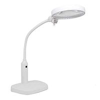 Magnifiers JFW-2X 5X Illuminated Desttop Table Sewing Embroidery Magnifying Glass for Reading Watch Cellphone Repair with LED Lamps