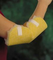 Elbow Protector - Maize Pad extends from mid forearm to above the elbow. Two hook & loop strap closures for a comfortable secure fit. Sold in pairs.