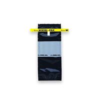 Nasco Whirl-Pak B01472WA Whirl-Pak Bag, 4- oz./118 mL, Black (Pack of 500)