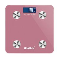 Intelligent Weight Scale Human Body Electronic Body Fat Scale Human Body Scale Fat Scale Precision Bluetooth Slim Design Non-Slip,Pink