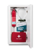 Emerg-A-Center HeartSine Cabinet, Block Trim, Dry Erase Door