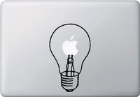 Apple Macbook Vinyl Decal Sticker - Lightbulb