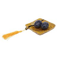 Marble Oval Healthy Exercise Massage Baoding Balls for Hands with No Chimes (Bag Package)