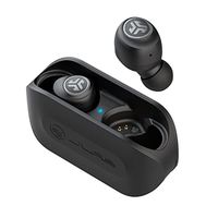 JLab Go Air True Wireless Bluetooth Earbuds + Charging Case | Black | Dual Connect | IP44 Sweat Resistance | Bluetooth 5.0 Connection | 3 EQ Sound Settings: JLab Signature, Balanced, Bass Boost