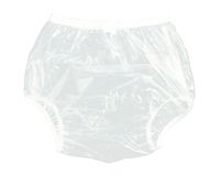 Haian Adult Incontinence Pull-on Plastic Pants PVC Pants 3 Pack (3X-Large, Transparent White)