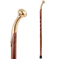 Brazos Walking Cane for Men and Women Handcrafted of Lightweight Wood and made in the USA,   Walnut, 37 Inches