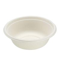 uxcell 135mmDx47mmL Compostable Bowls Basic Paper Dinnerware, White, 10Pcs