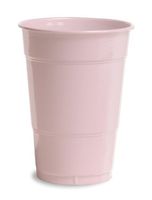 Club Pack of 240 Classic Pink Disposable Plastic Drinking Party Tumbler Cups 16 oz.