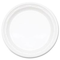 Solo 9PWFPK Famous Service Plastic Impact Dinnerware, Plate, 9", White, 125/Pack
